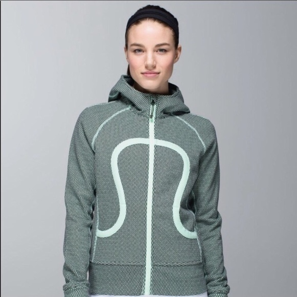 Lululemon Running Jacket Size 6 Mint Green Black